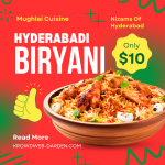 Bawarchi Biryani; Hyderabadi Biryani; Beef Biryani; Chicken Dum Biryani